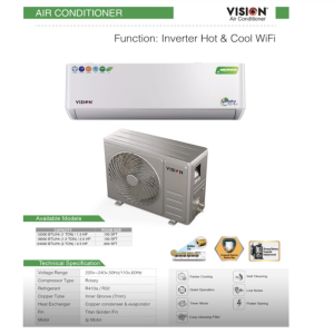 SMART Vision AC 1.0 Ton- APHCI DUAL INVERTER (CFC FREE)-WIFI-3D PRO-12000 Btu/H