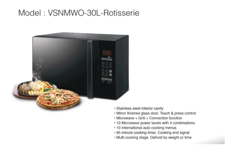 Micro Wave Oven 30L Rotissarie