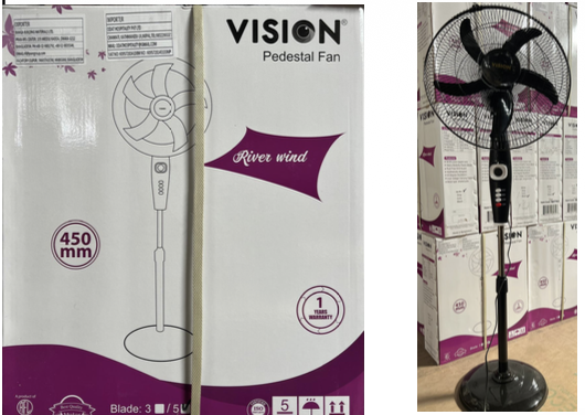 VISION STAND FAN-18"- IRON BASE
