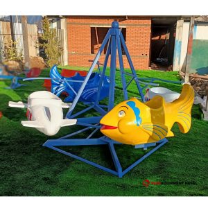 Kids Aeroplan & Fish Style Heavy Big Merry Go Round