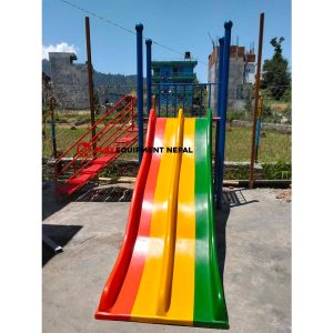 Best Double Slide 8 Ft Kids Outdoor Play Equipment Set