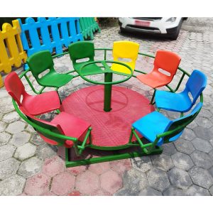 Merry Go Round Spinning Plain Chair - 8 Seats